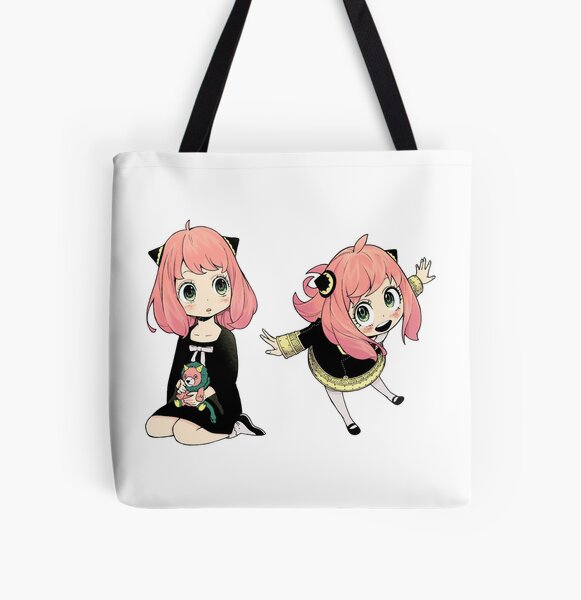 Spy x Family - Anya Sticker All Over Print Tote Bag RB1804 product Offical spy x family Merch