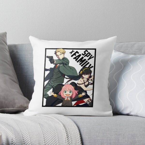 SPY X FAMILY - Loid Forger, Anya Forger, Yor Forger Throw Pillow RB1804 product Offical spy x family Merch