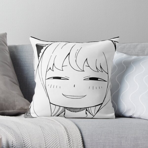 SPY x FAMILY - Anya Heh Throw Pillow RB1804 product Offical spy x family Merch