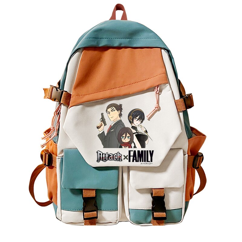 Large Capacity Backpack Female Schoolbag Kawaii Girl Laptop Bag Spy X Family Anya Forger Travel Shoulders 1 - Spy x Family Merch