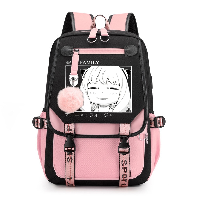 Spy X Family Backpack - Anya Forger Anime School Waterproof Backpack