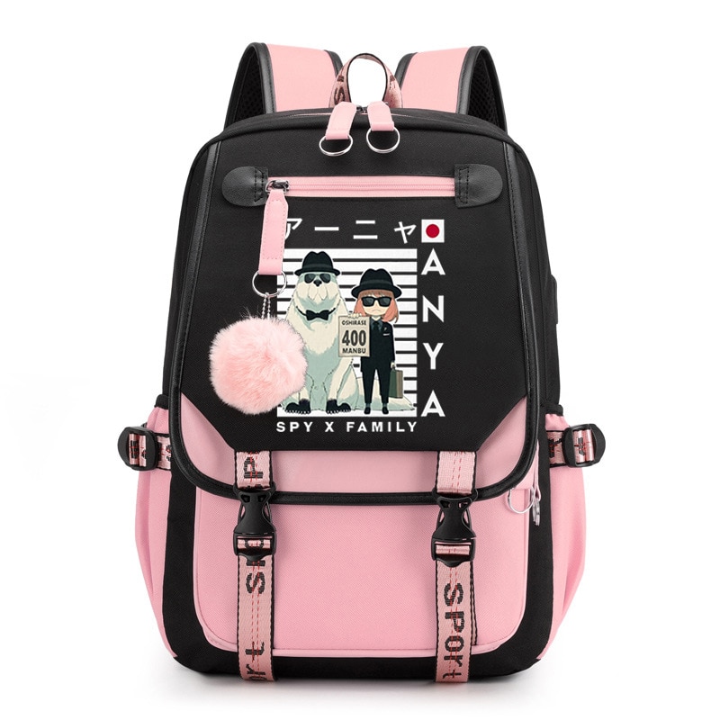 Spy X Family Anya Forger Anime Primary School Backpacks Waterproof Children School Bags Girls Travel Backpack - Spy x Family Merch