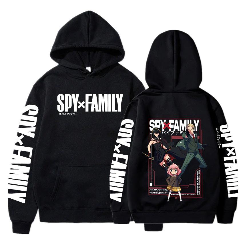 Anime Spy X Family Hoodies Anya Forger Yor Forger Loid Forger Bond Forger Graphics Print Sweatshirts 1024x1024 1 - Spy x Family Store